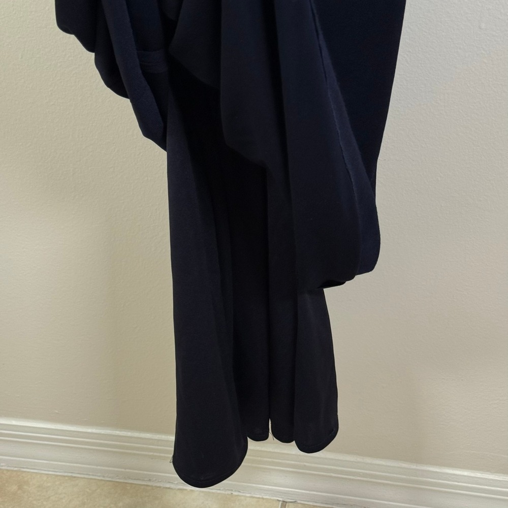 Cache Gown 6 Midnight Blue Rhinestone Halter Neck Formal Dress Maxi Made in USA - Picture 13 of 13
